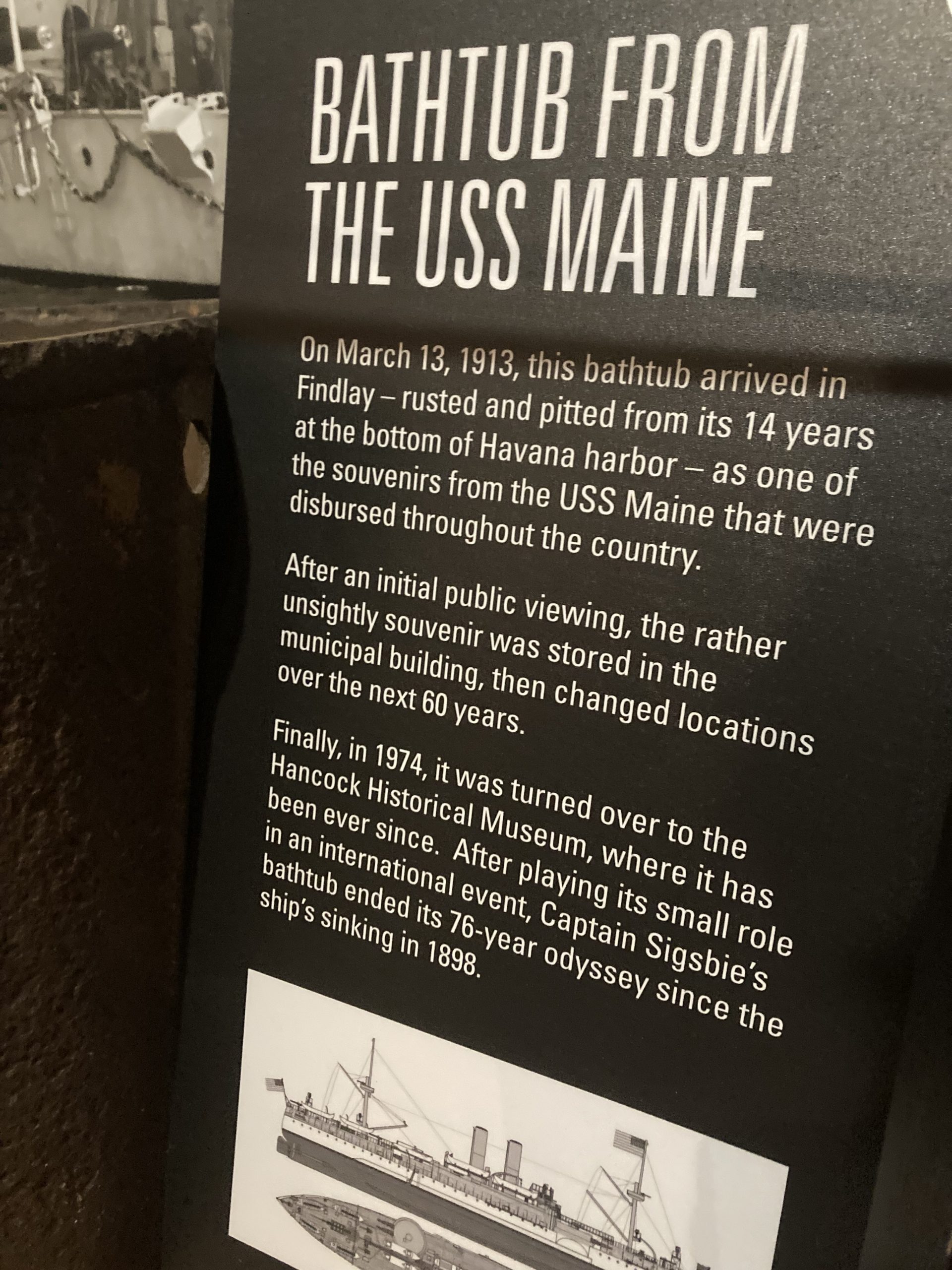 Interesting USS Maine Artifact On Display In Findlay - 100.5 WKXA